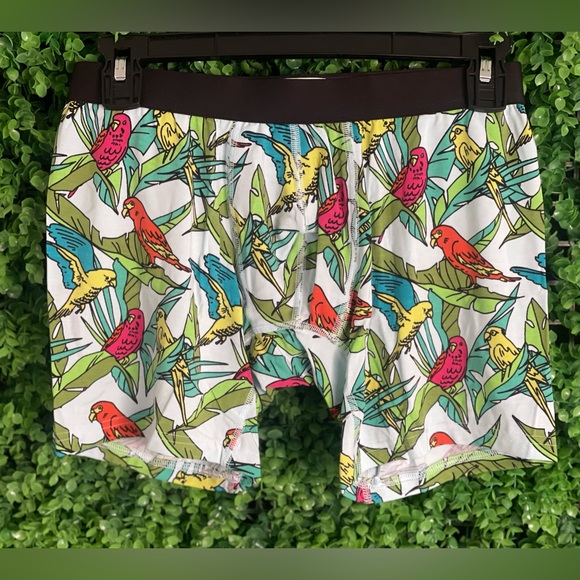 NEW MeUndies Tropical Birds/Parrots Boxer Briefs - Picture 3 of 8